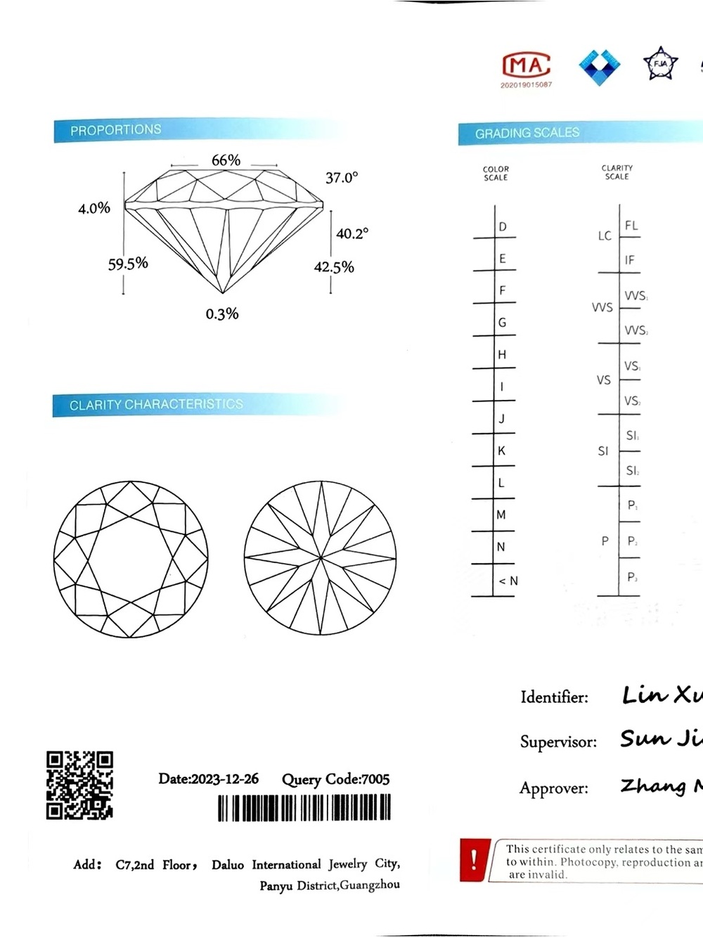 Lab Diamond 3 stone ring - Picture 7 of 7